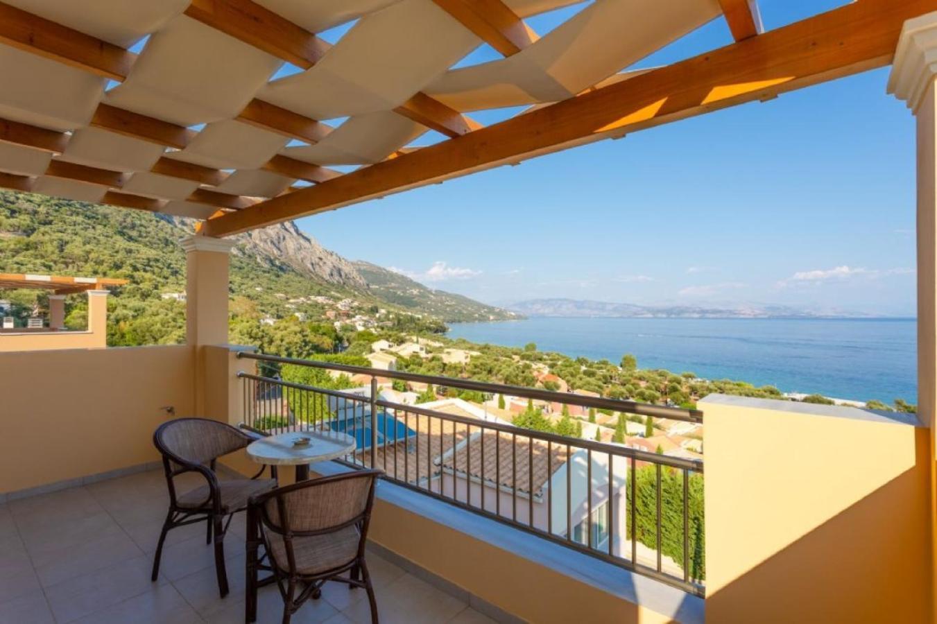 Corfu Sea View Villa - Aurora 巴尔巴蒂 外观 照片