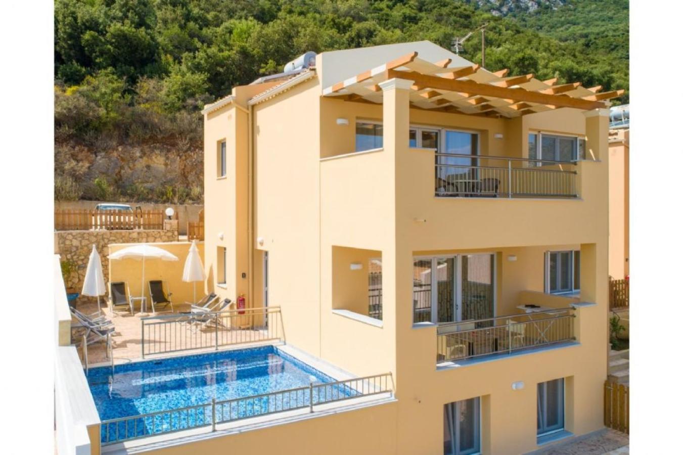 Corfu Sea View Villa - Aurora 巴尔巴蒂 外观 照片