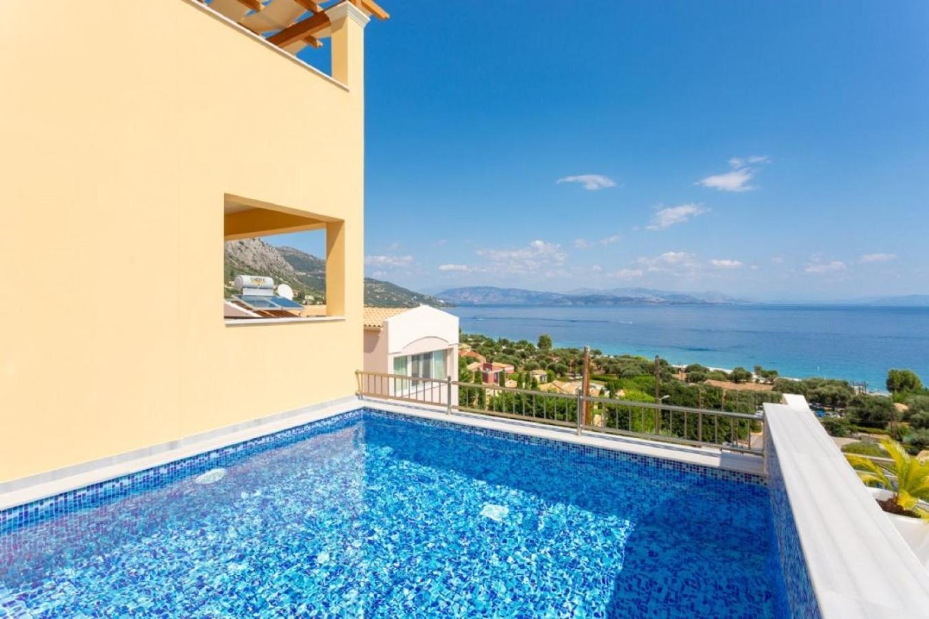 Corfu Sea View Villa - Aurora 巴尔巴蒂 外观 照片