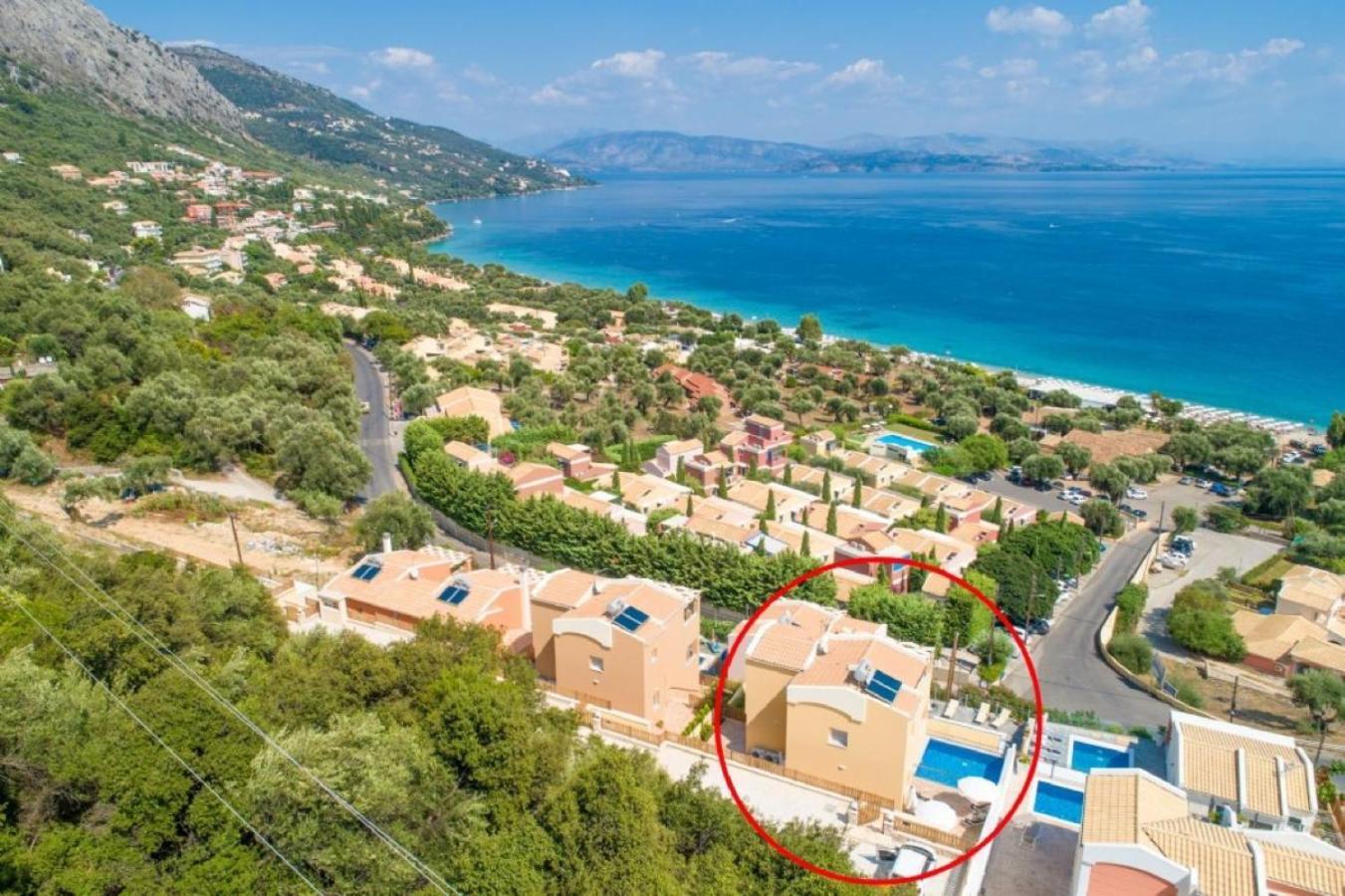 Corfu Sea View Villa - Aurora 巴尔巴蒂 外观 照片