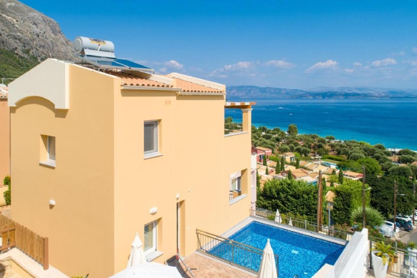 Corfu Sea View Villa - Aurora 巴尔巴蒂 外观 照片
