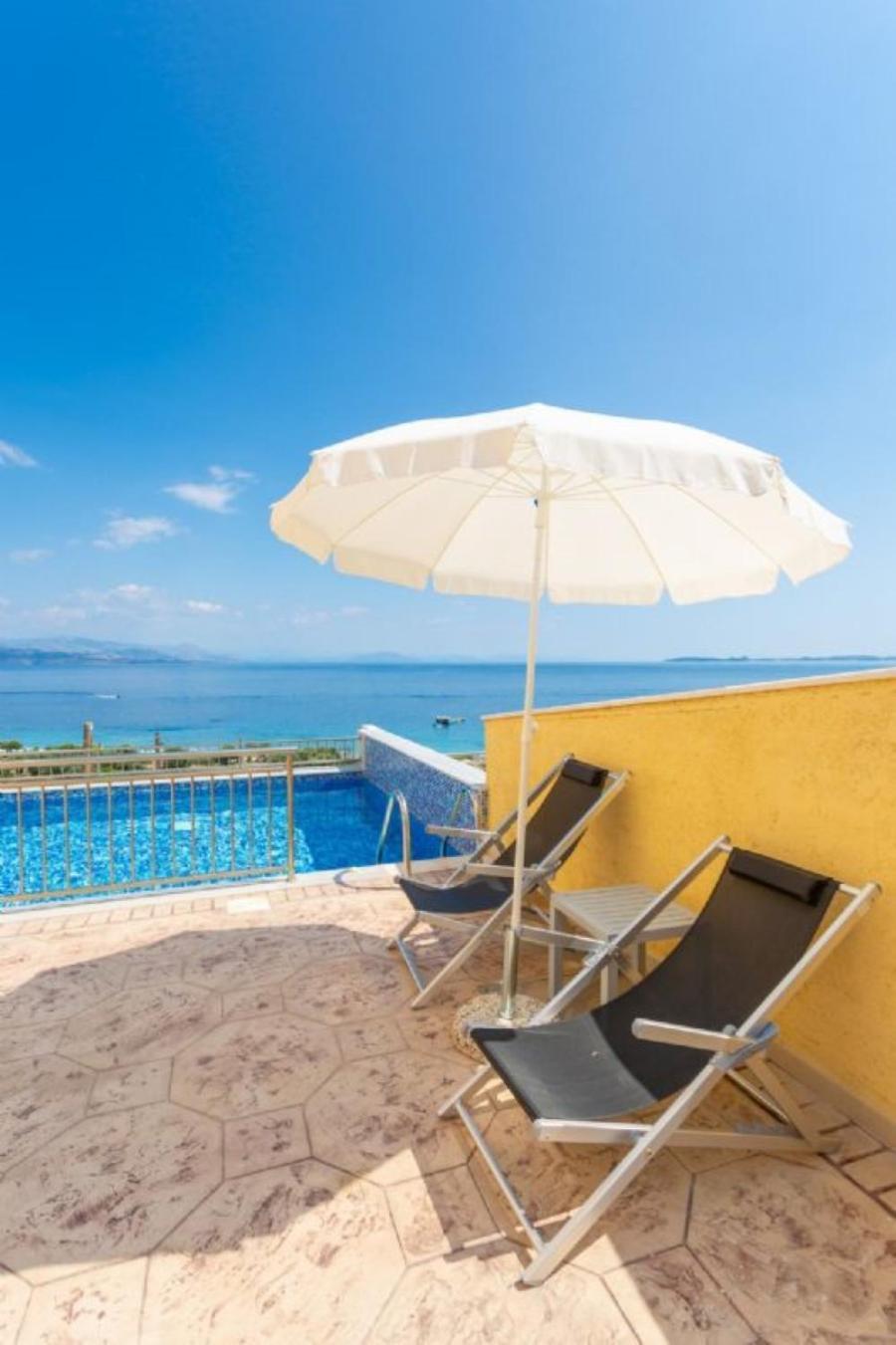 Corfu Sea View Villa - Aurora 巴尔巴蒂 外观 照片