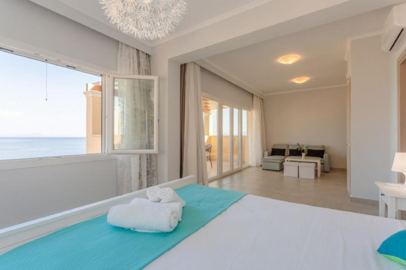 Corfu Sea View Villa - Aurora 巴尔巴蒂 外观 照片