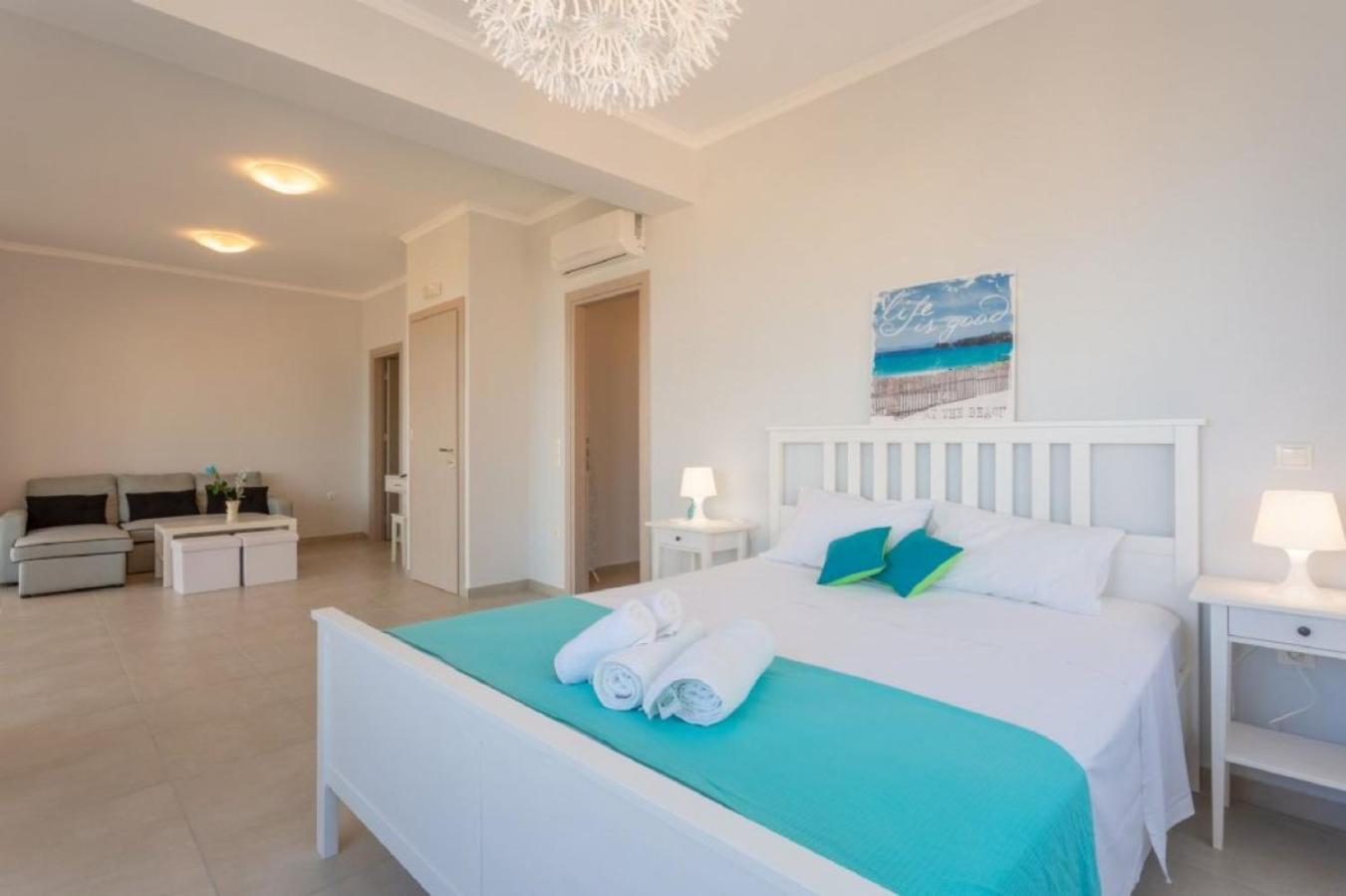 Corfu Sea View Villa - Aurora 巴尔巴蒂 外观 照片