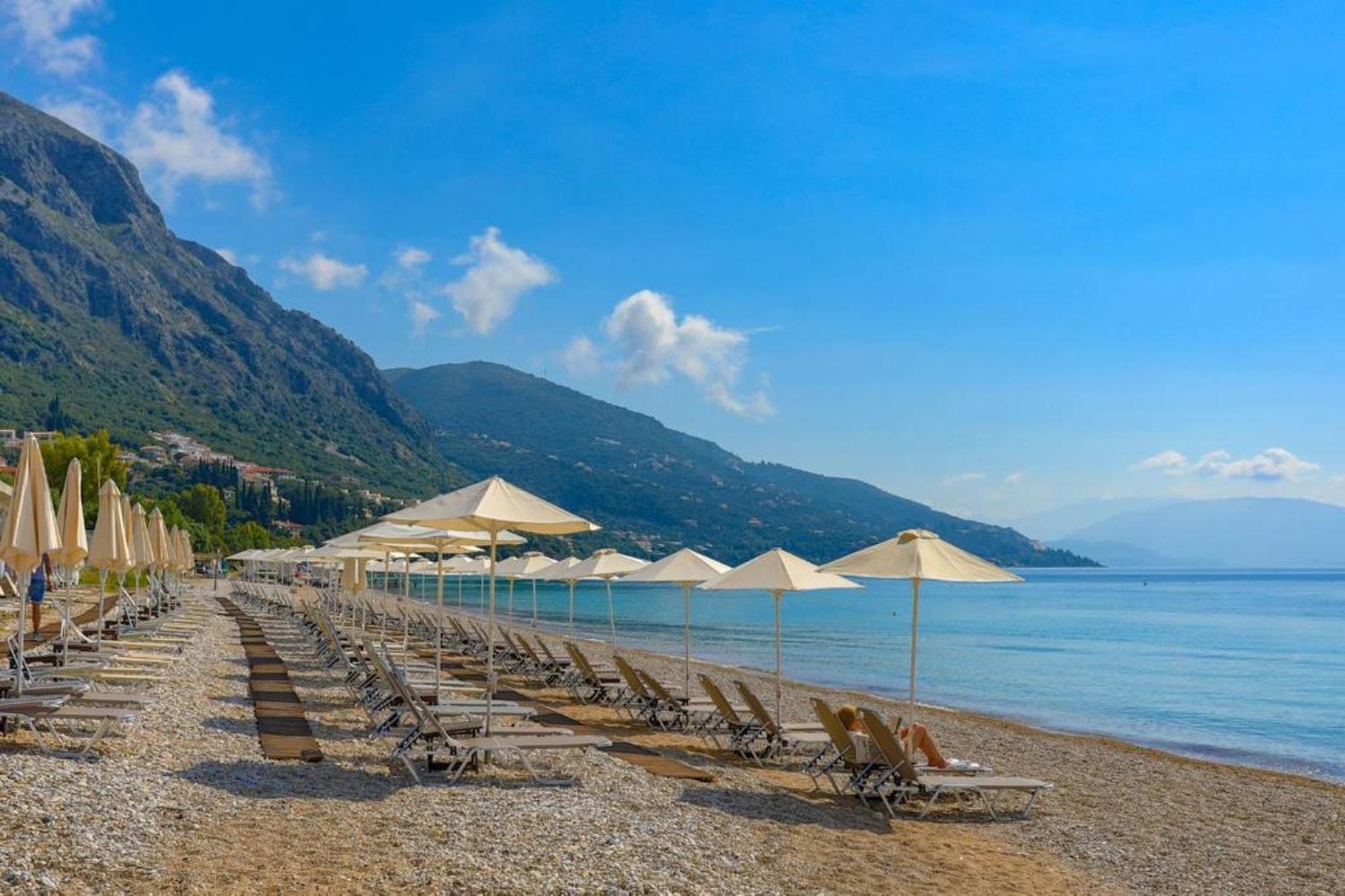 Corfu Sea View Villa - Aurora 巴尔巴蒂 外观 照片