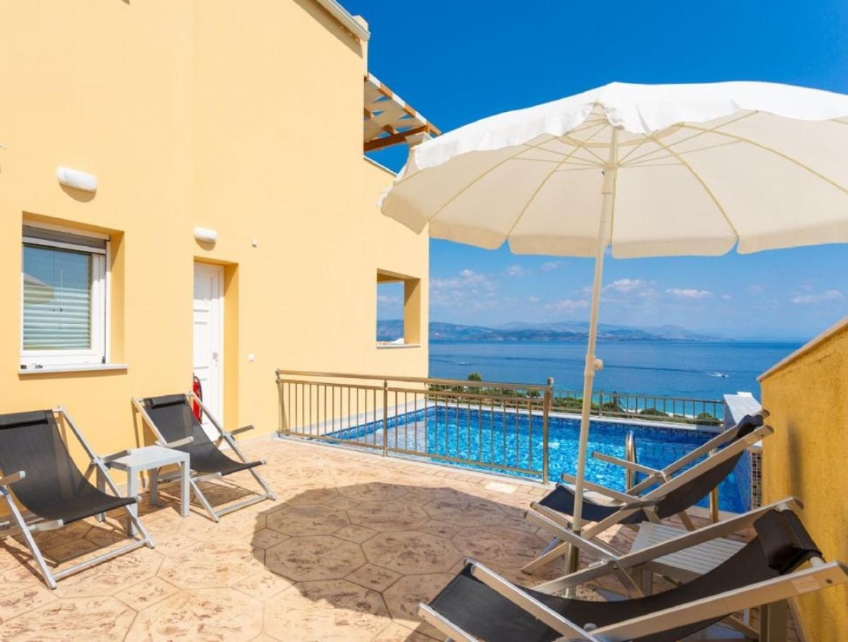 Corfu Sea View Villa - Aurora 巴尔巴蒂 外观 照片