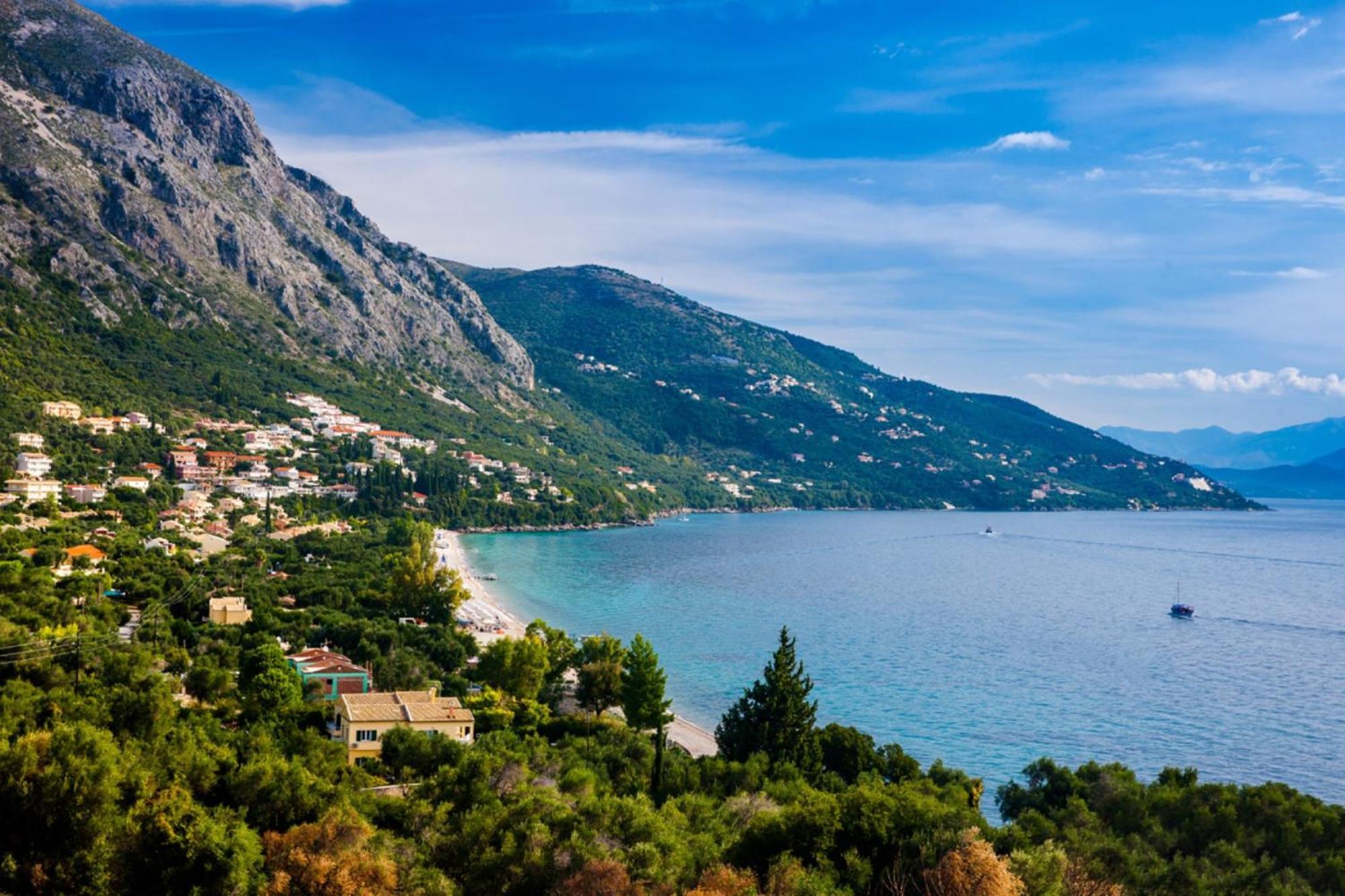 Corfu Sea View Villa - Aurora 巴尔巴蒂 外观 照片